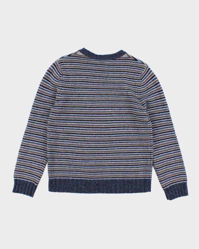 Vintage 90s Gap Striped Lambswool Jumper - XS