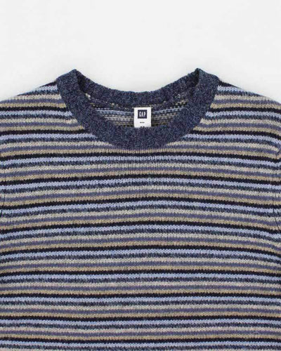 Vintage 90s Gap Striped Lambswool Jumper - XS