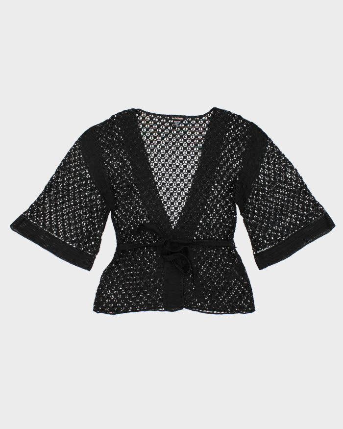 Vintage 90s Le Chateau Crocheted Cardigan - XXS