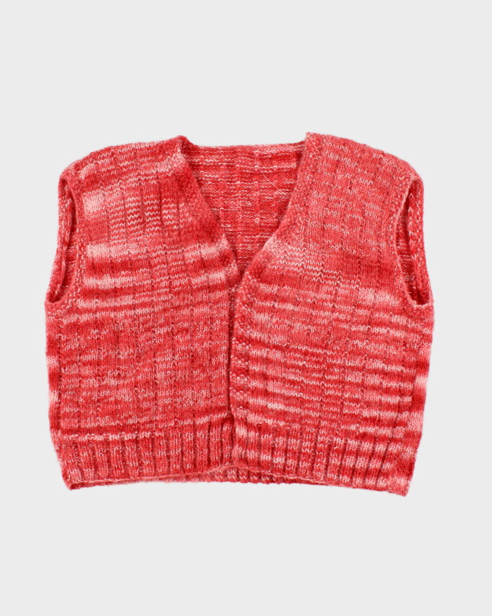 Darling Handmade Pink Tones Sleeveless Cardigan - XL