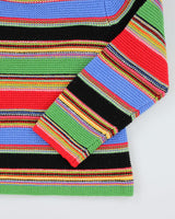 00s Striped Wool Blend Jumper - L