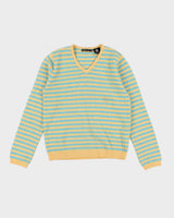 Vintage 90s Bossini Wool Striped Jumper - M