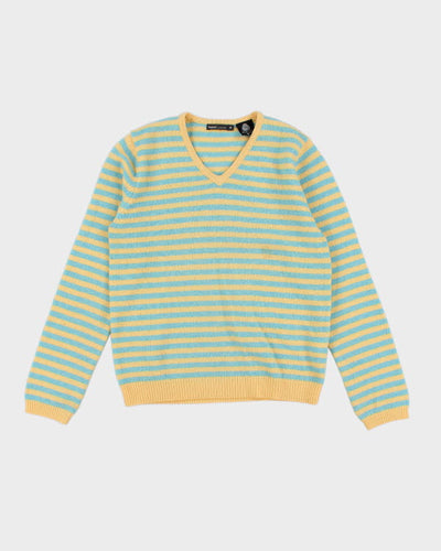 Vintage 90s Bossini Wool Striped Jumper - M