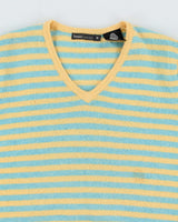 Vintage 90s Bossini Wool Striped Jumper - M