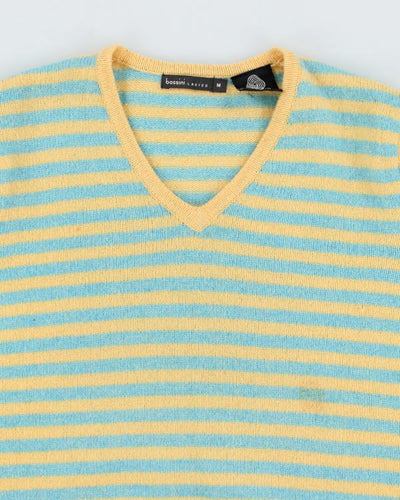 Vintage 90s Bossini Wool Striped Jumper - M