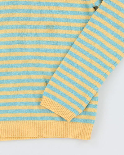 Vintage 90s Bossini Wool Striped Jumper - M