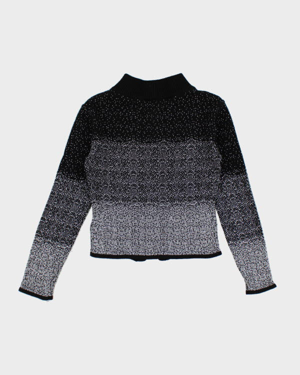Y2k 00s Sparkly Knit Cardigan - S