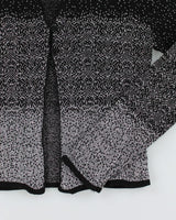 Y2k 00s Sparkly Knit Cardigan - S