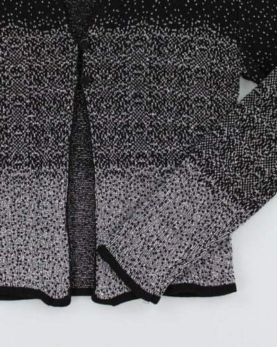 Y2k 00s Sparkly Knit Cardigan - S