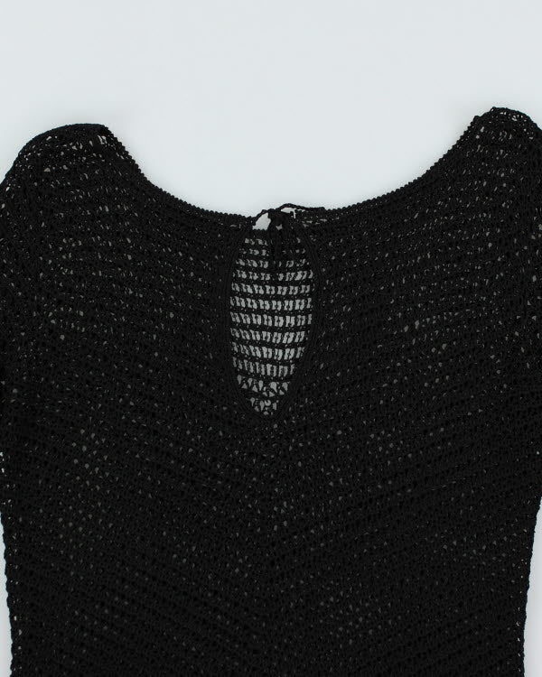Y2k 00s Sequin Crochet Top - L