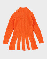 Vintage E-MARC Orange Knit Cardigan - S