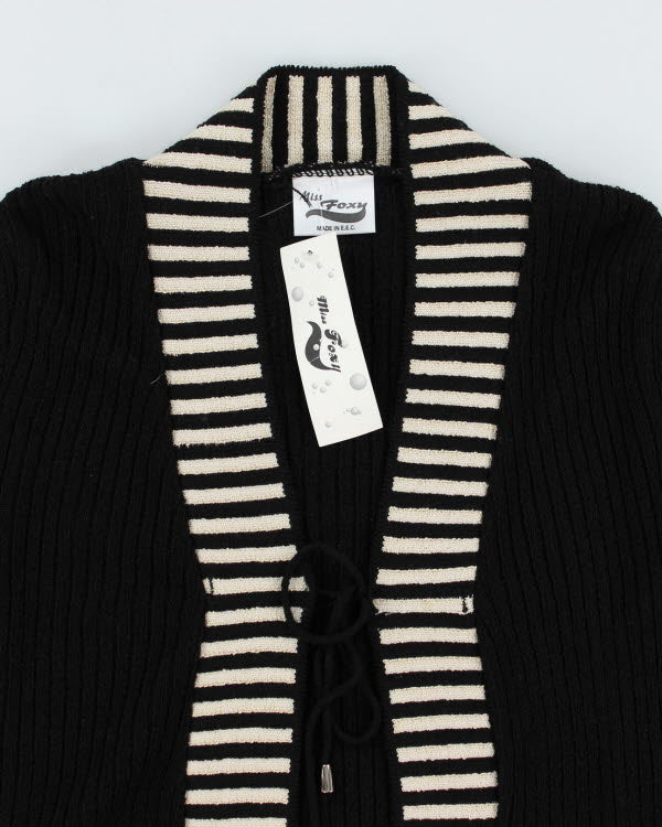 Deadstock Y2k 00s Miss Foxy Tie Front Cardigan - M