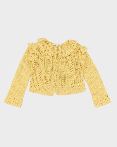 Love Shack Fancy Yellow Cardigan - M
