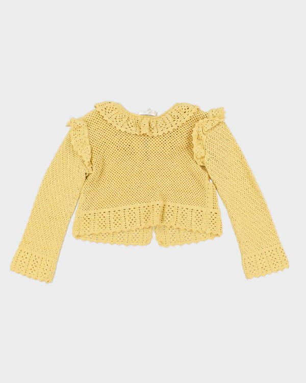 Love Shack Fancy Yellow Cardigan - M