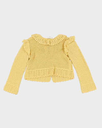 Love Shack Fancy Yellow Cardigan - M