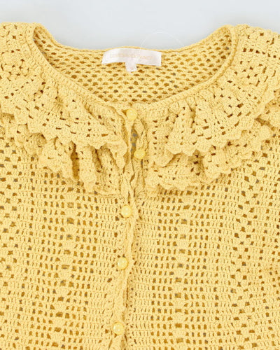 Love Shack Fancy Yellow Cardigan - M