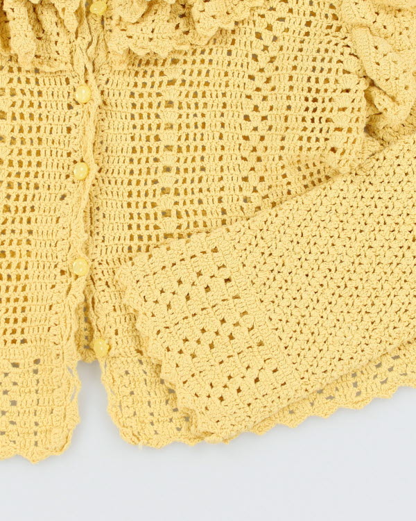 Love Shack Fancy Yellow Cardigan - M