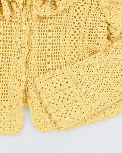 Love Shack Fancy Yellow Cardigan - M