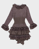 Y2k 00s Ruffle Tired Cardigan - M