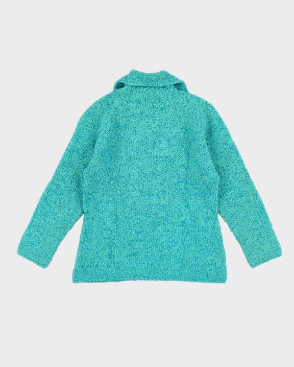 Vintage Handmade 70s Style Quarter-zip Jumper - S