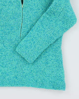 Vintage Handmade 70s Style Quarter-zip Jumper - S