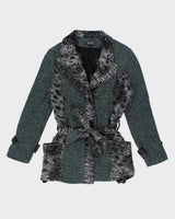 Y2k 00s Minkas Cardigan - L