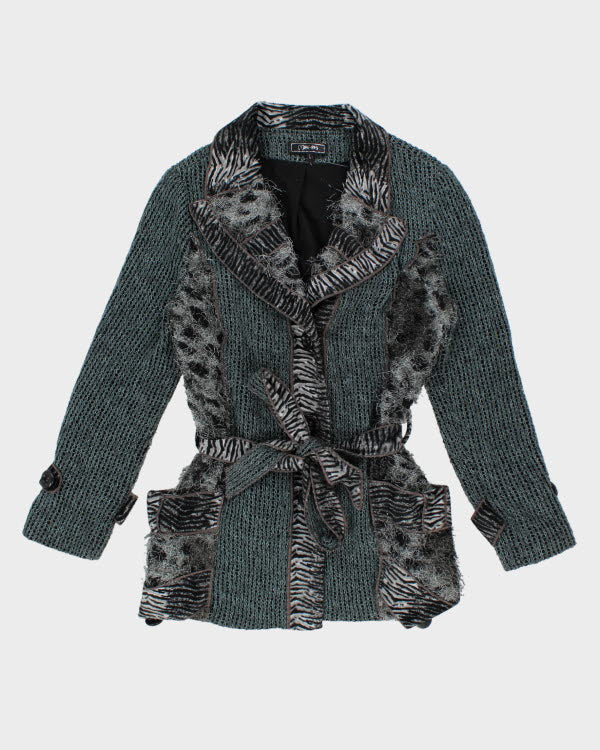 Y2k 00s Minkas Cardigan - L