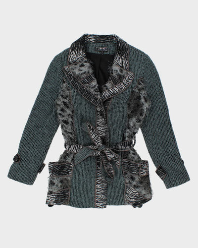 Y2k 00s Minkas Cardigan - L