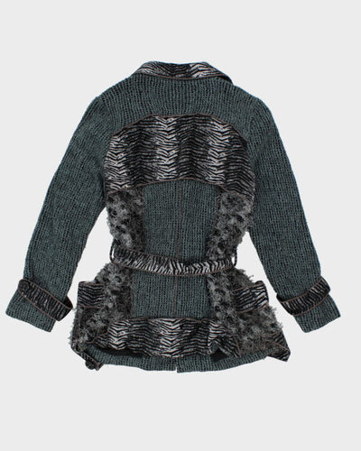 Y2k 00s Minkas Cardigan - L
