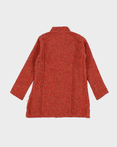 Y2k 00s Knit Zip-up Cardigan - M