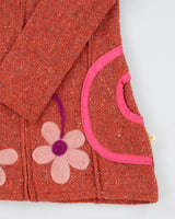 Y2k 00s Knit Zip-up Cardigan - M