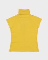 Y2k 00s DKNY Jeans Yellow Sleeveless Jumper - S