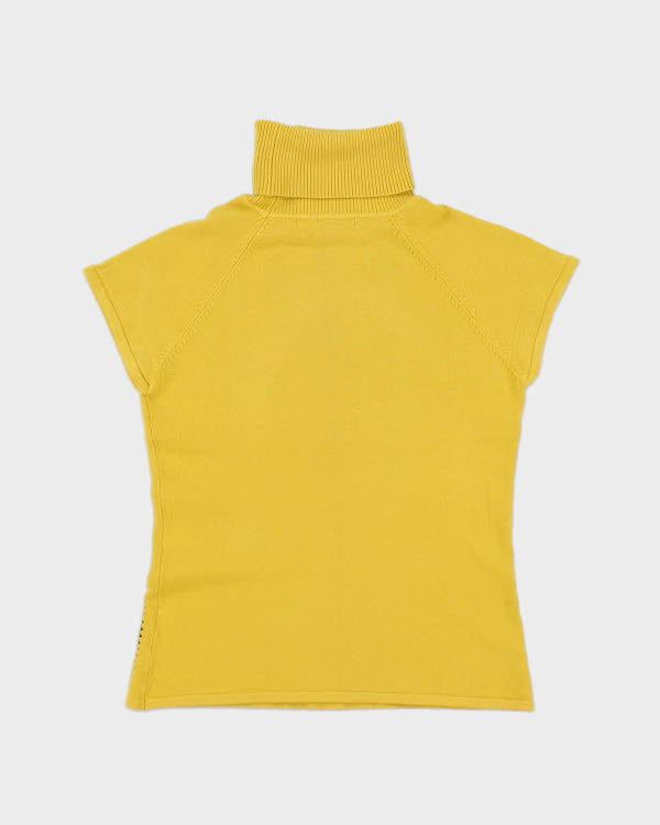 Y2k 00s DKNY Jeans Yellow Sleeveless Jumper - S