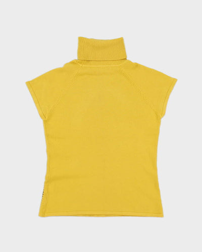 Y2k 00s DKNY Jeans Yellow Sleeveless Jumper - S
