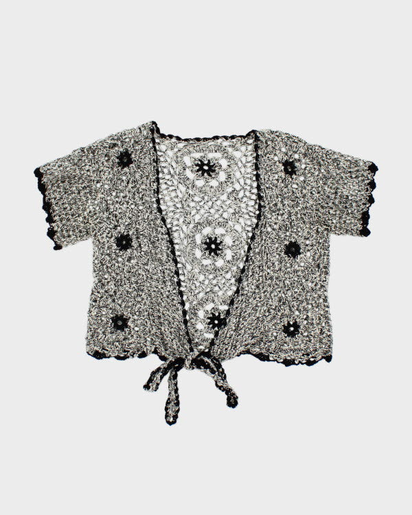 Y2k 00s Open Knit Cardigan - S