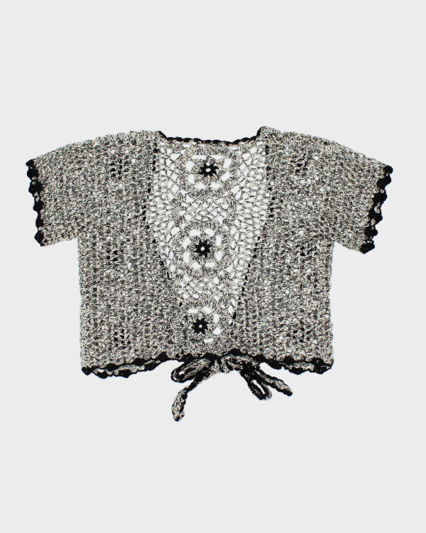Y2k 00s Open Knit Cardigan - S