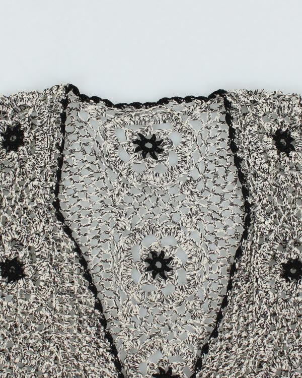 Y2k 00s Open Knit Cardigan - S