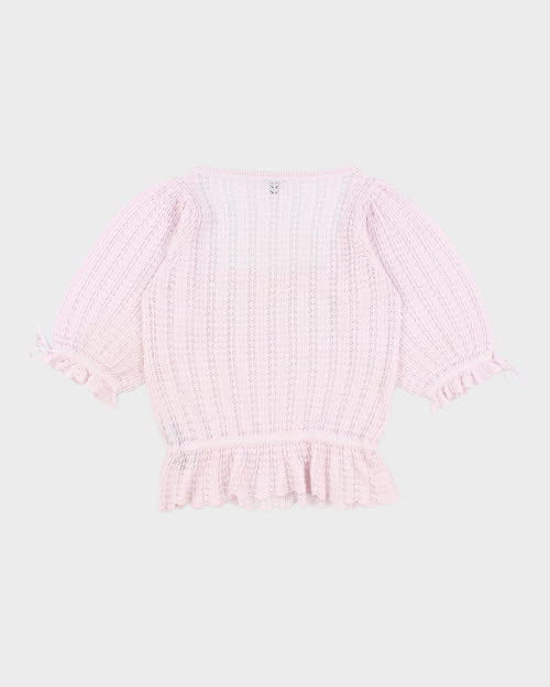 Guess Light Weight Pink Jumper - L