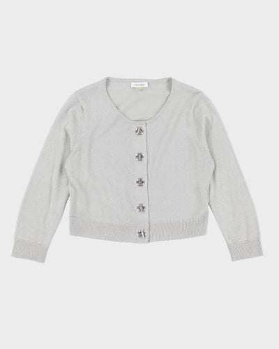 Calvin Klein Silver Cardigan - M