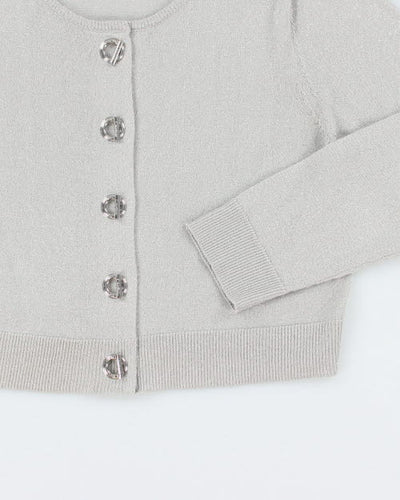 Calvin Klein Silver Cardigan - M
