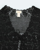 Vintage 90s Kroshetta Black Cardigan - M