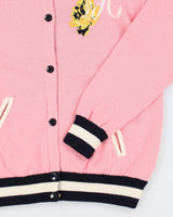 Juicy Couture Pink Varsity Cardigan - M
