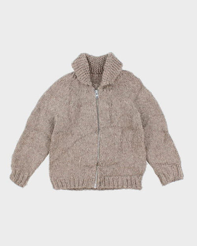 Vintage Women's 80's Heavyweight Cowichan Zip Up Cardigan - S
