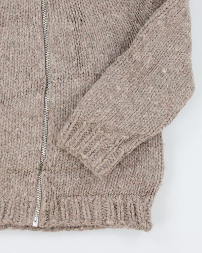 Vintage Women's 80's Heavyweight Cowichan Zip Up Cardigan - S
