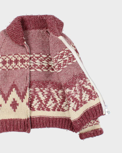 Vintage Women's 80's Heavyweight Cowichan Zip Up Cardigan - L