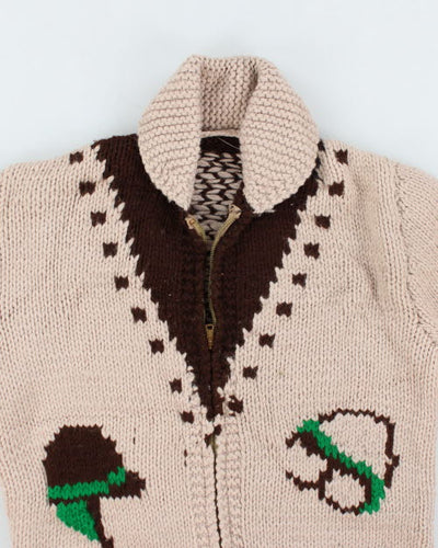 Vintage Women's 90's Heavyweight Cowichan Zip Up Cardigan - S