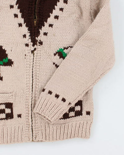 Vintage Women's 90's Heavyweight Cowichan Zip Up Cardigan - S