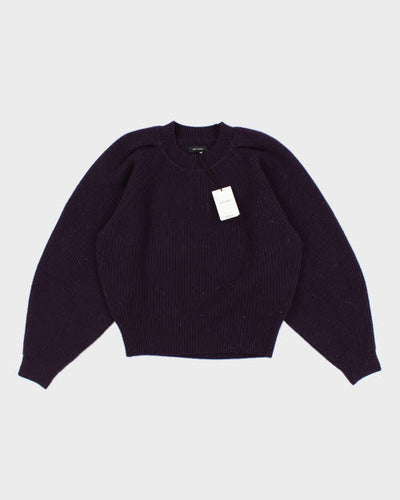Deadstock Isabel Marant Purple Chunky Knit Jumper - M