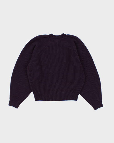 Deadstock Isabel Marant Purple Chunky Knit Jumper - M