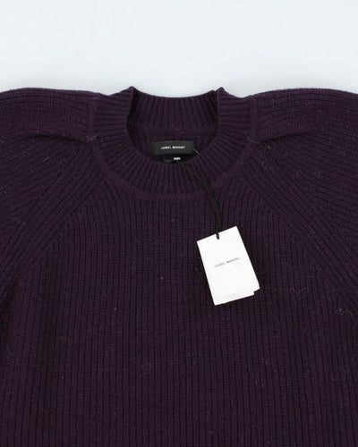 Deadstock Isabel Marant Purple Chunky Knit Jumper - M